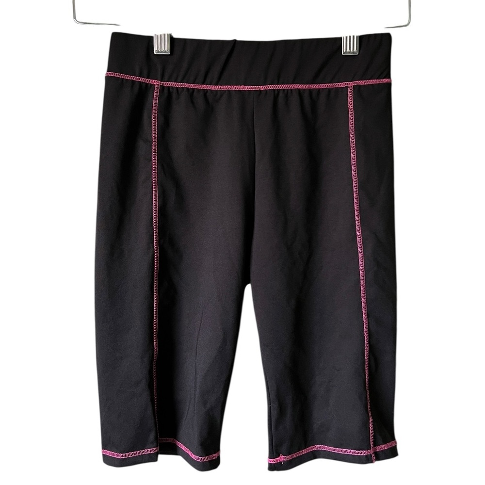 BP Black Neon Pink Biker Shorts Womens XXS NWT